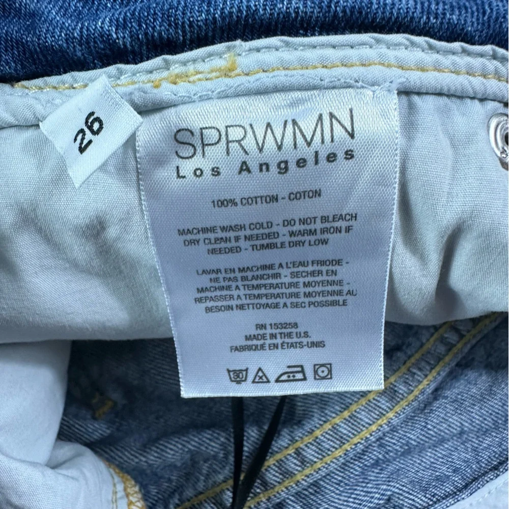 SPRWMN Gabrielle Women's Ankle Flare Denim Size 26